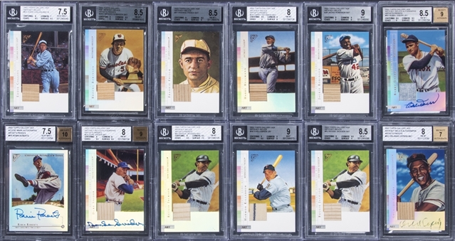 2003 Topps Gallery Hall of Fame BGS-Graded Card Collection (22) - Including Four Signed Examples!